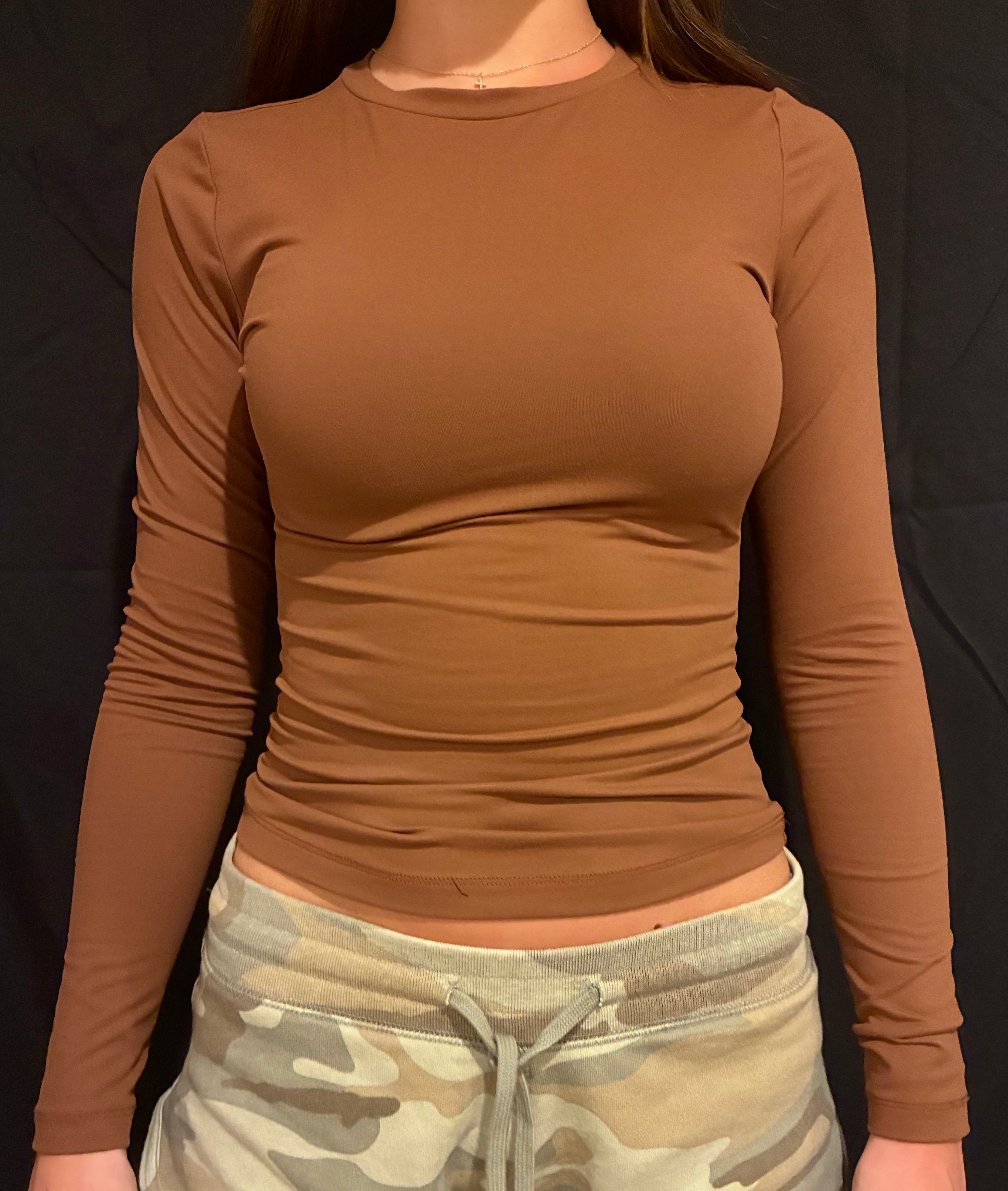 Brown long sleeve shirt