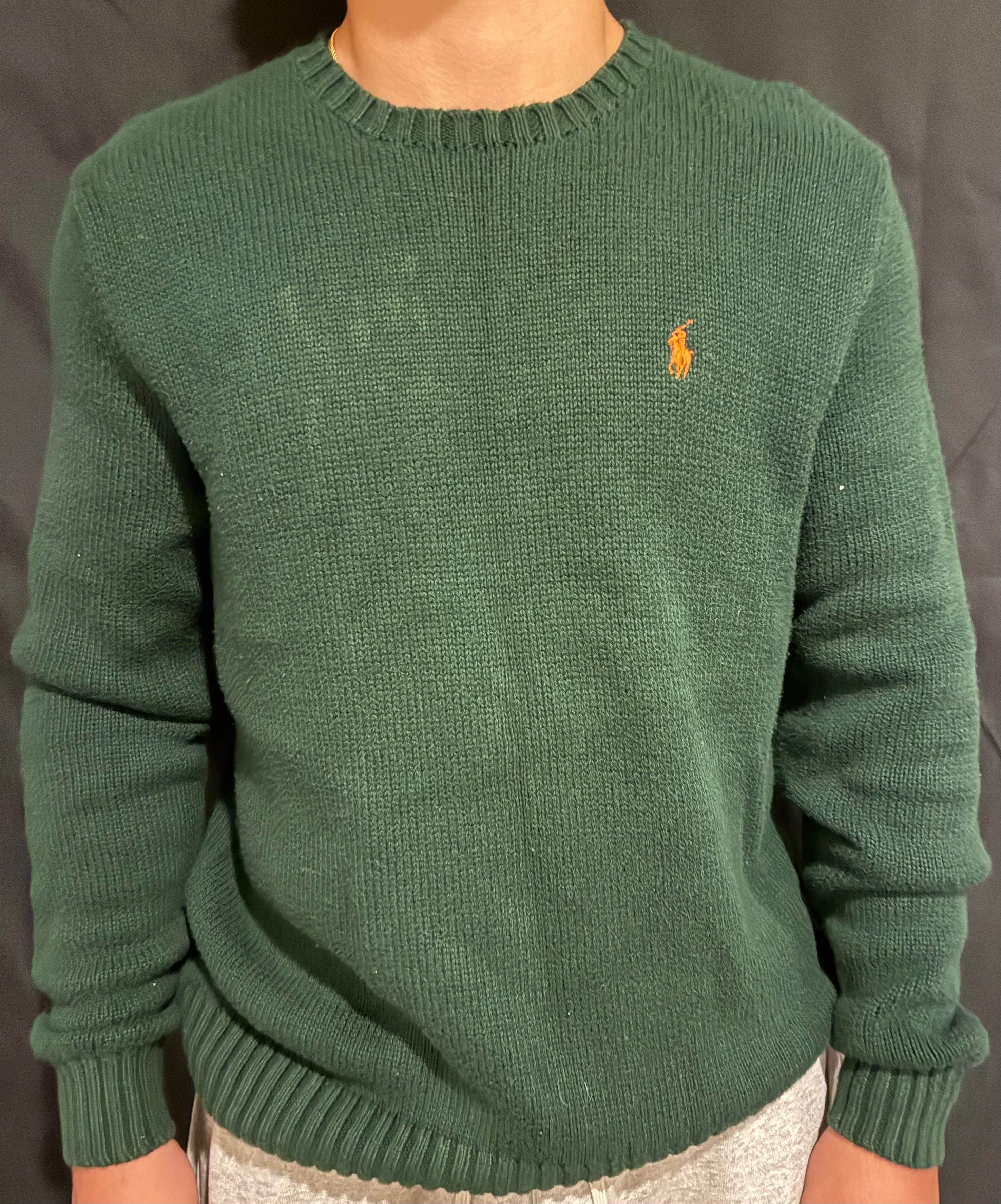 Green Polo Sweater
