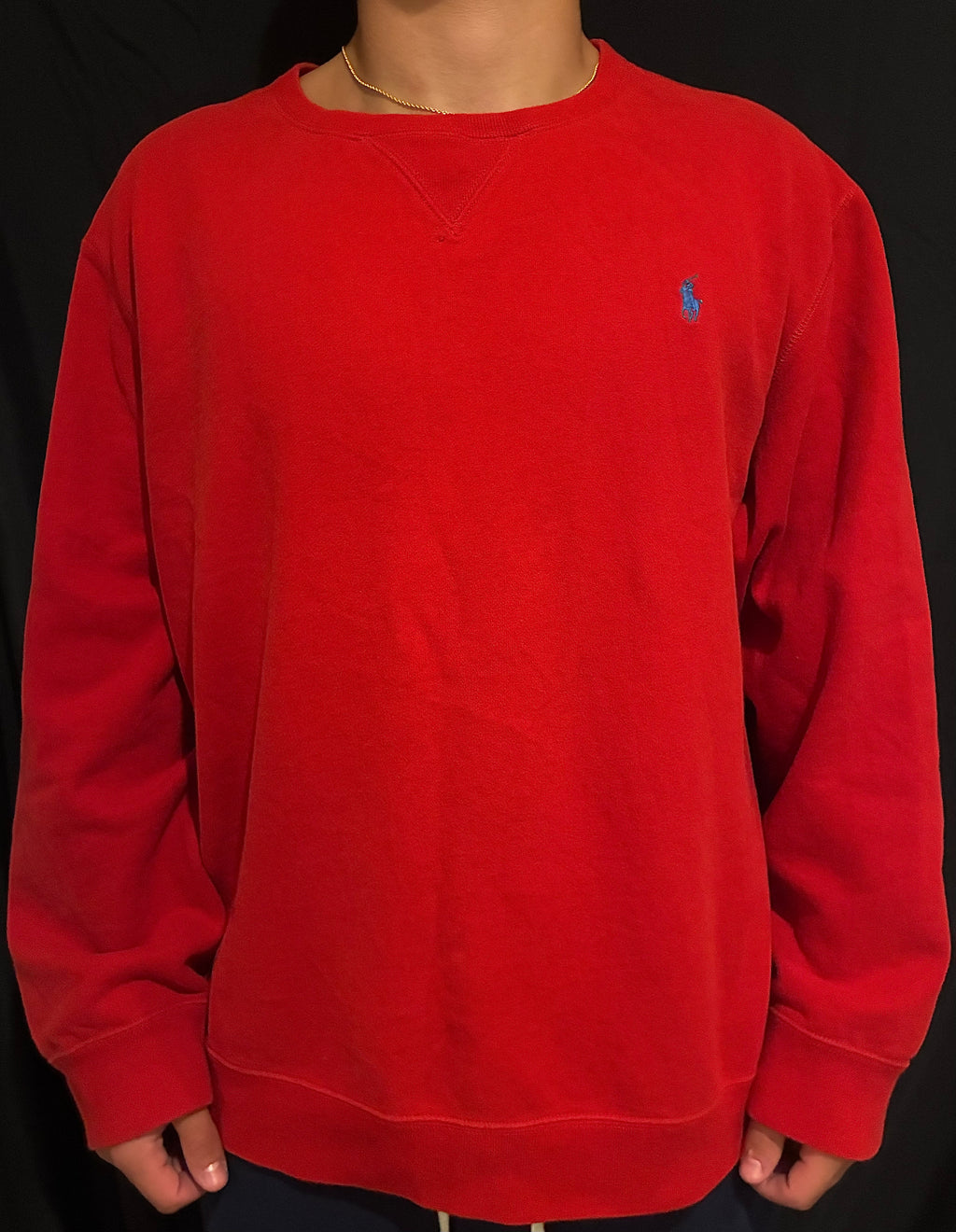 Red Polo Crewneck