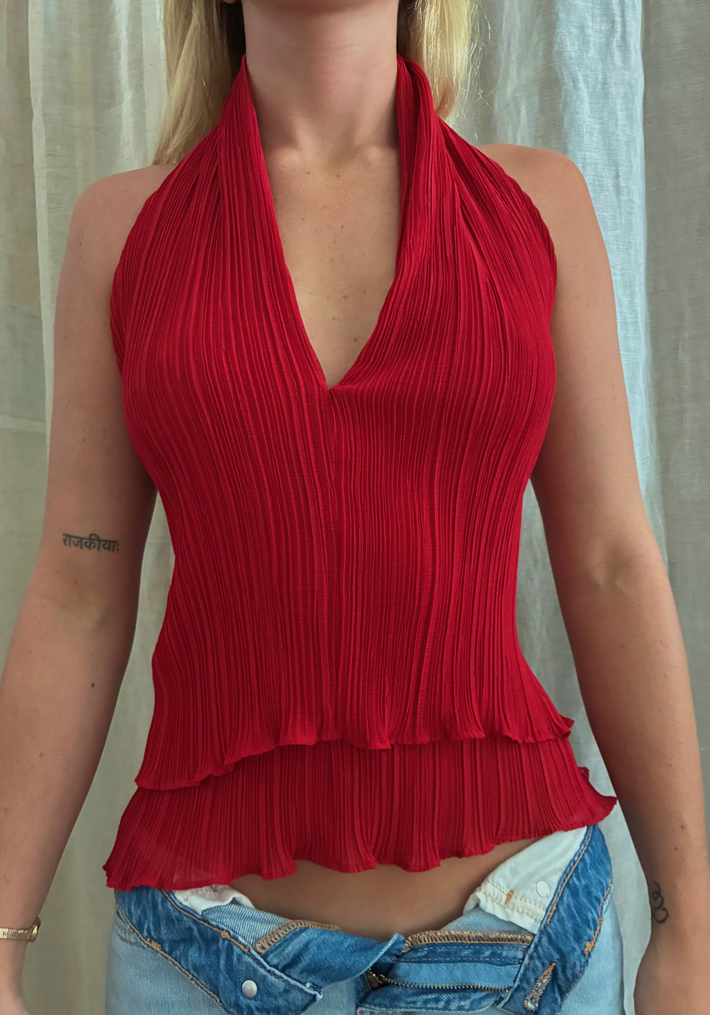 Halter-neck Zara top