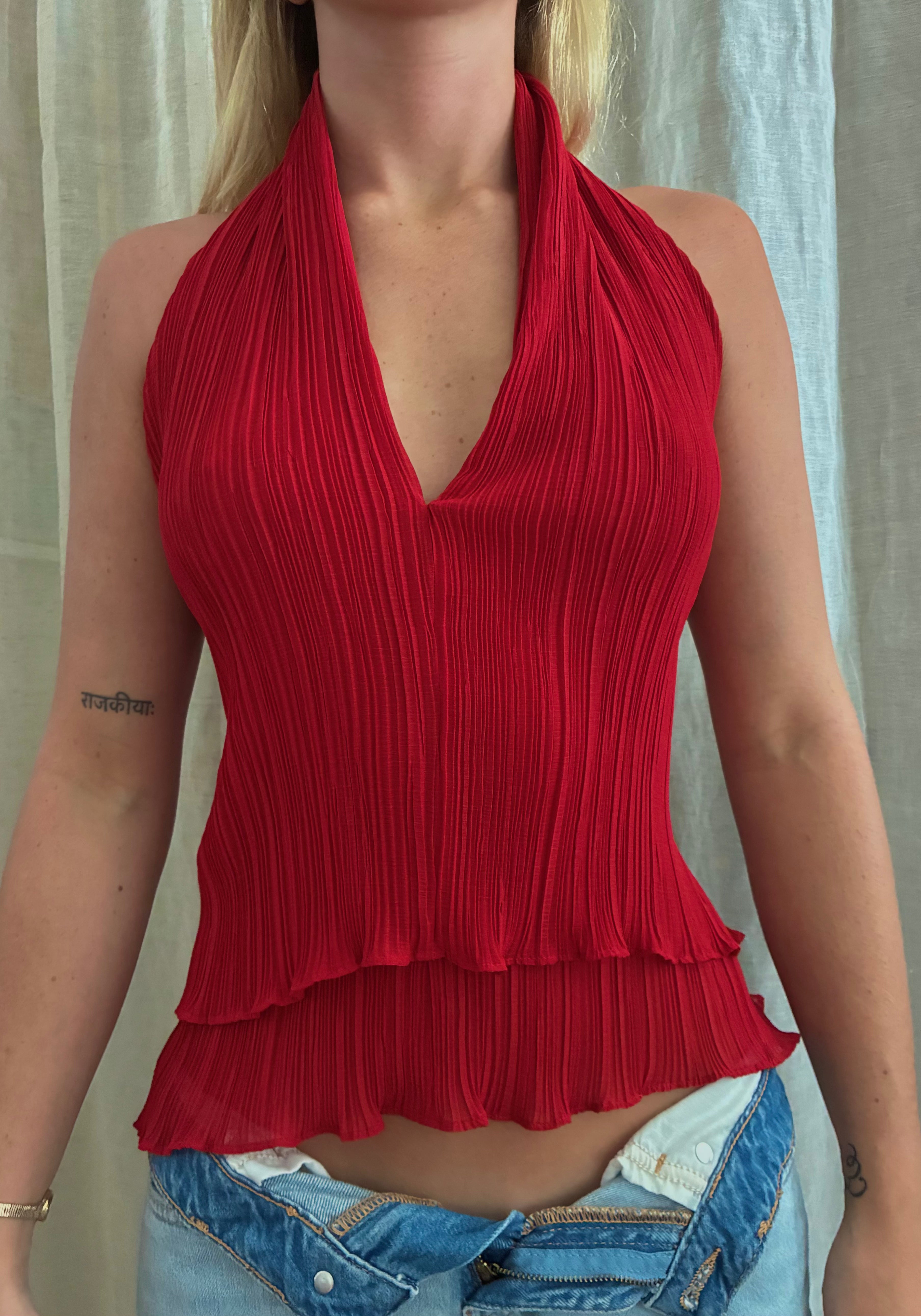 Halter-neck Zara top