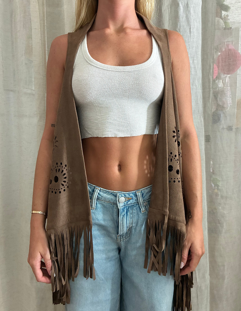 Boho Sleeveless Jacket