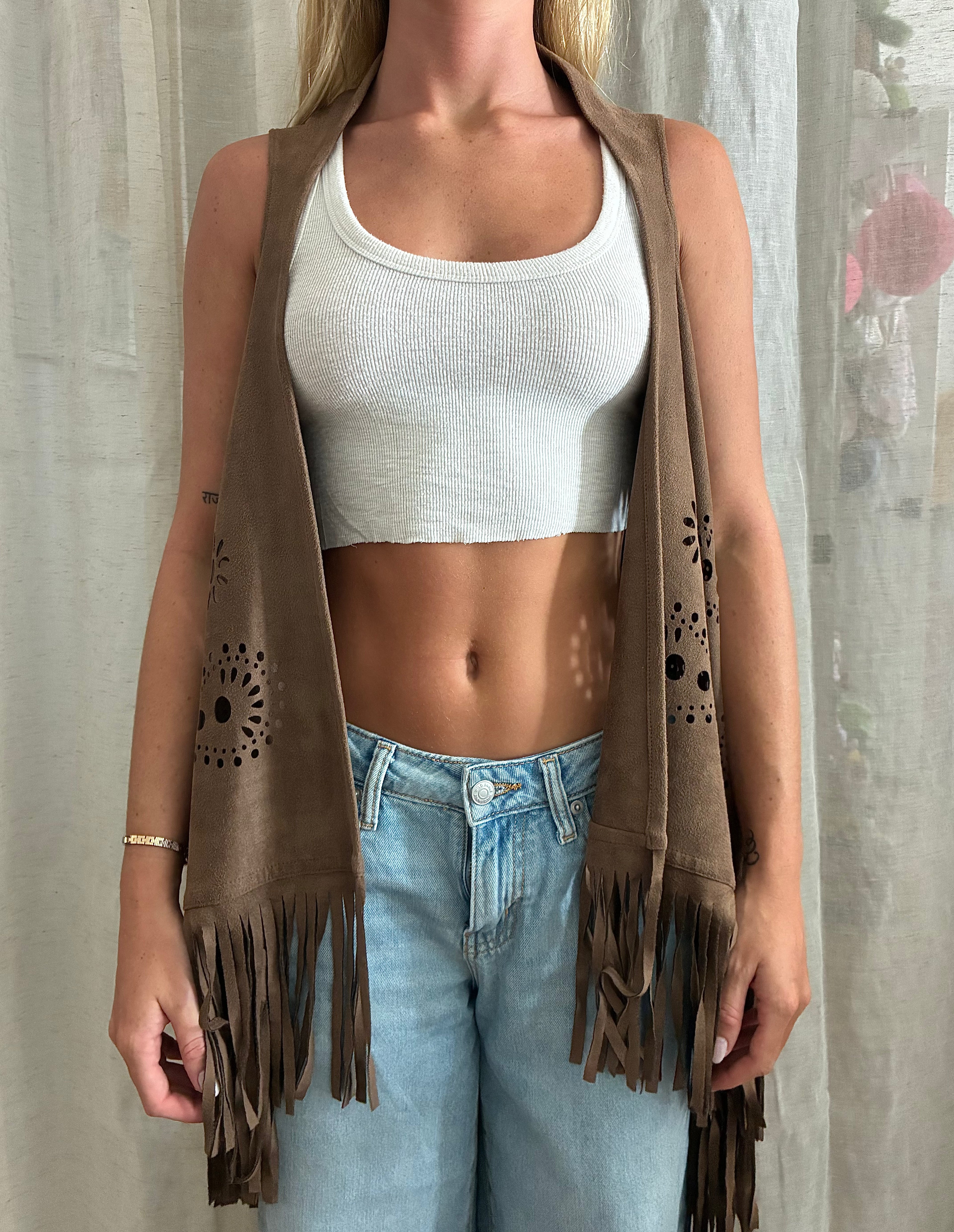 Boho Sleeveless Jacket